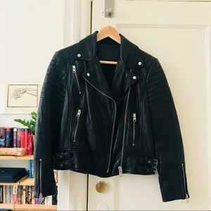 All Saints Papin leather jacket